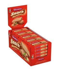 1 Espositore da 30 Wafer BALOCCO Crema Alla Nocciola Hazelnut da 45 grammi