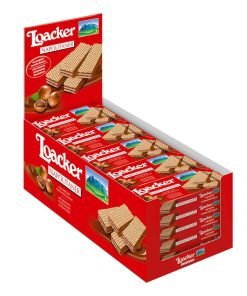 1 Espositore da 24 Loacker Napolitaner Classic Wafer alla Nocciola da 25 grammi