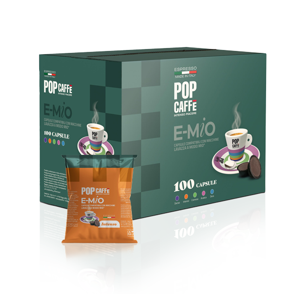 200 Capsule Caffè Pop e-mio Miscela 1 Intenso compatibili Lavazza A MODO MIO
