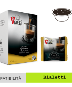 300 Capsule Caffè Verzì Aroma Ricco Compatibili con Bialetti Originali Verzi