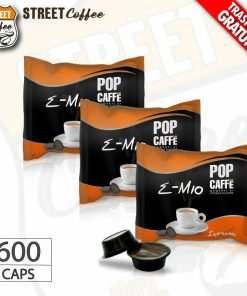 600 Cialde Capsule Caffè Pop e-mio 1 Intenso compatibili Lavazza a Modo Mio *
