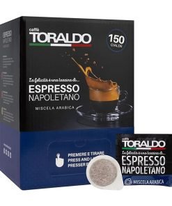 CAFFÈ TORALDO | Cialde ESE 44 | Caffè Selezionato, Tostato e Torrefatto in Italia | Eccellenza del Caffè Napoletano